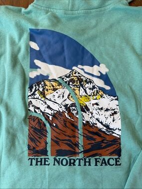 Men’s The North Face Sweatshirt Hoodie Top Graphic Large NWOT Read flaw